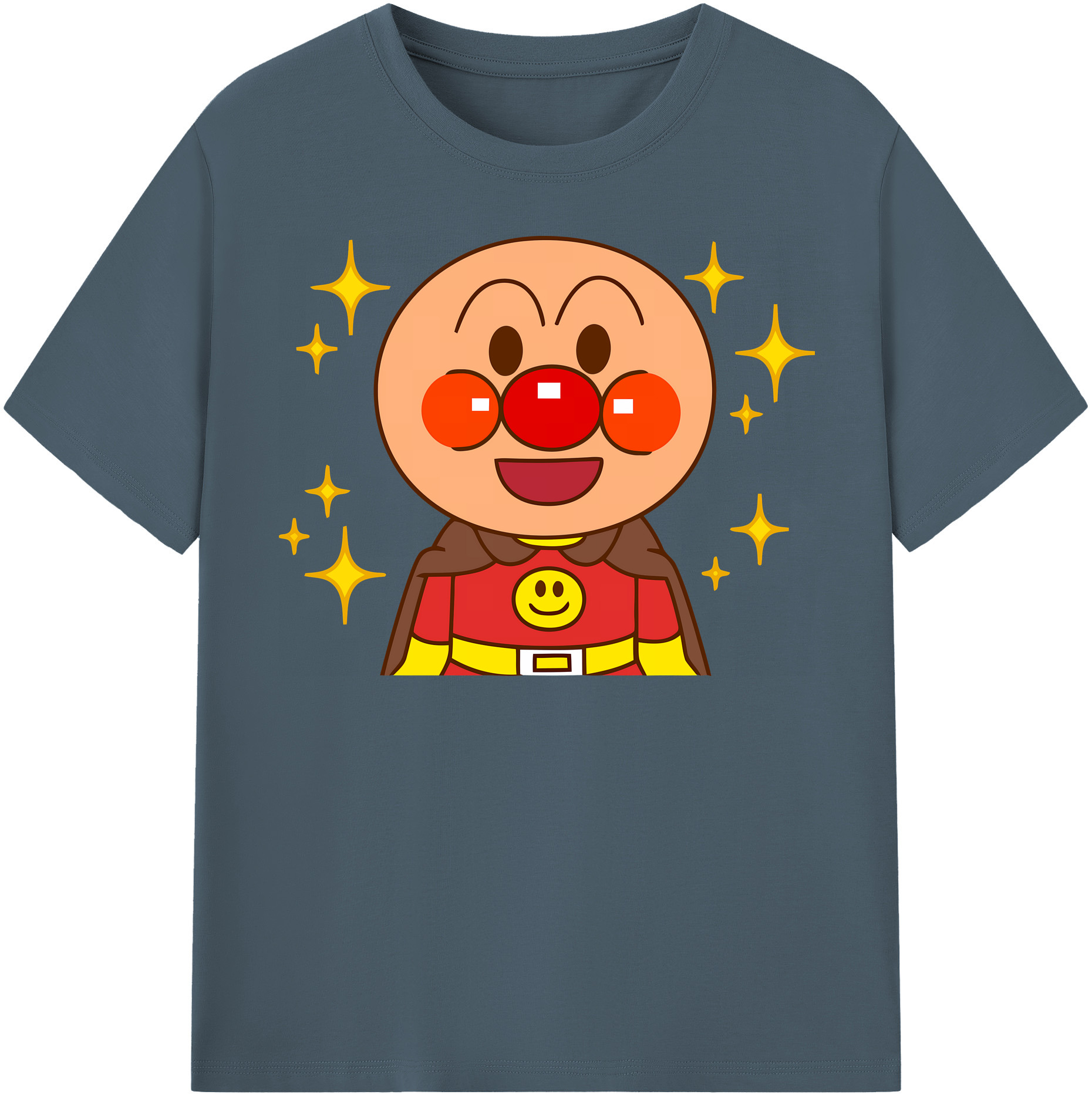 （画像用） アンパンマン Anpanman 綿100％半袖Tシャツ（フロントプリント）